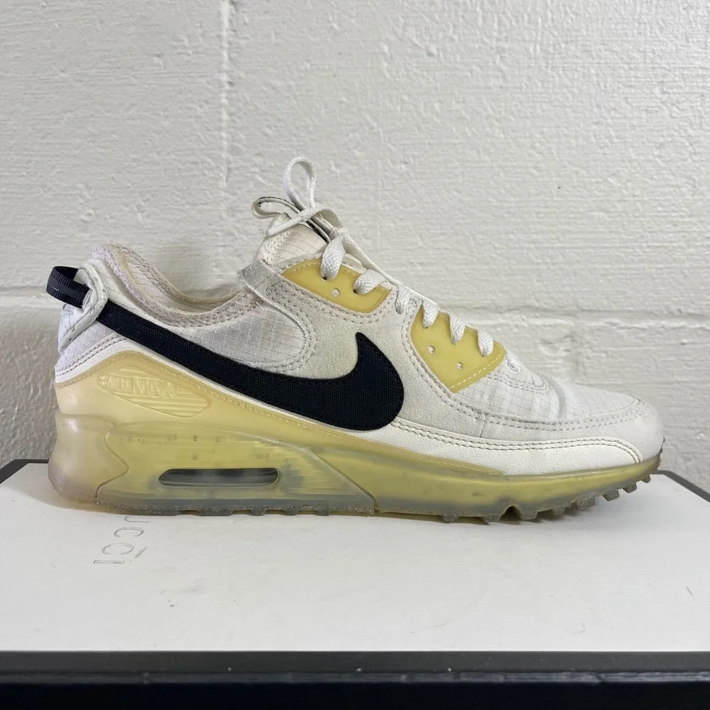 Nike Air Max 90 Terrascape DH2973-100 Sail White Black Running Shoes Men's 9 US
